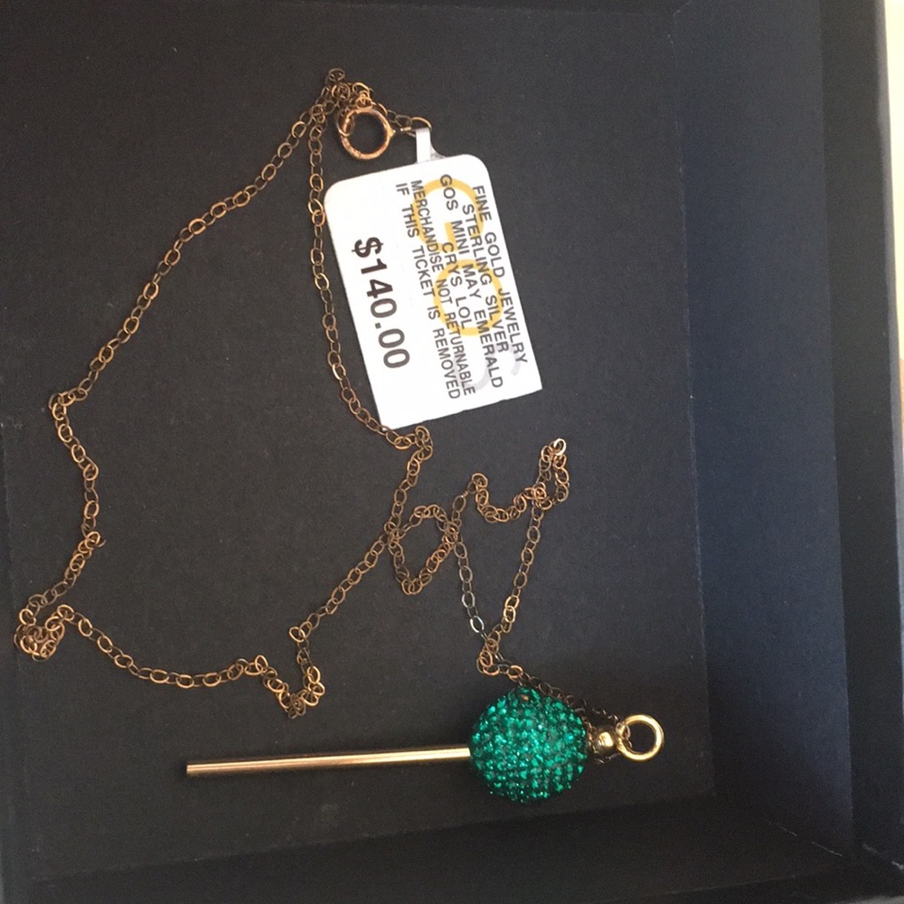 Fine gold jewelry sterling silver emerald
